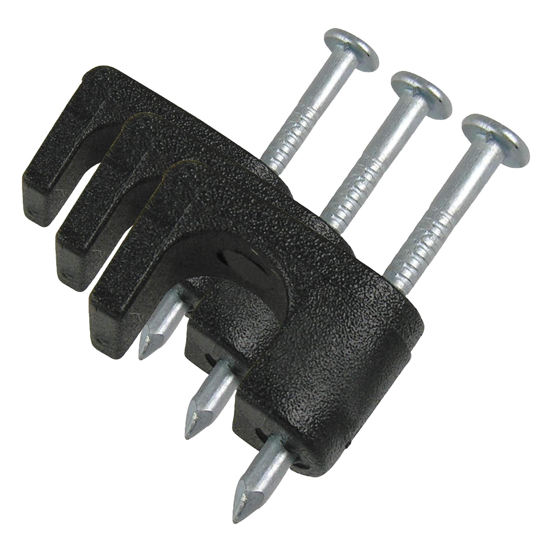 GARDNER BENDER PSB-100 100Pk 1/4 Coax Staple, Black (Pack of 3)