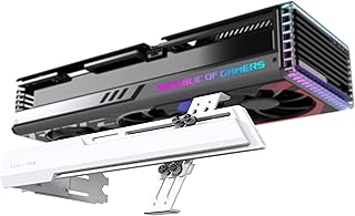 EZDIY-FAB GPU Holder Brace Graphics Card GPU Support Video Card Holder Bracket, Stretchable Structure, Video Card Sag Holder/Holster Bracket - White
