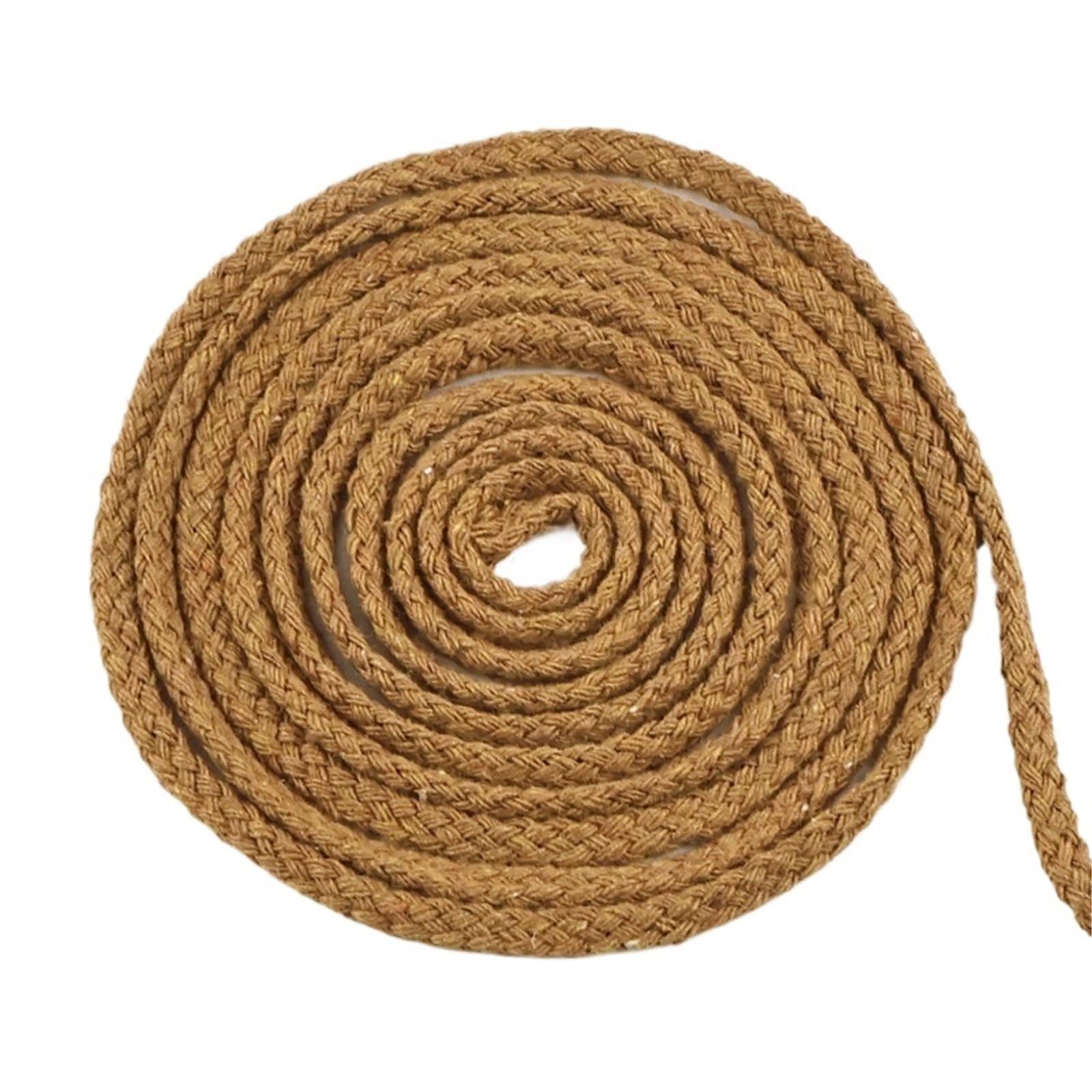 Cotton Macrame Cord 20M 5/7mm Twisted Cotton Cords Braided String Ropes Bag Strap Rope Clothes Home Textile Macrame Thread Cord Sewing Accessories(Brown2,5mm)