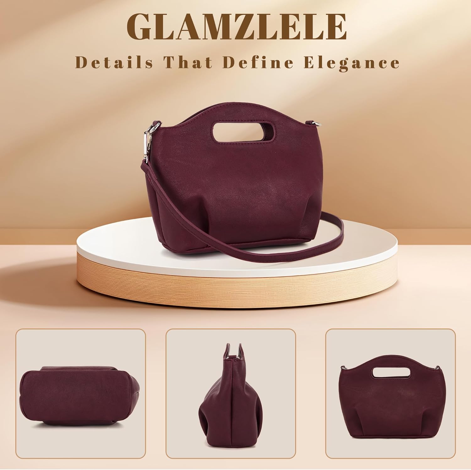 Wristlet wallets for women small crossbody Wallet Zippers Leather Evening purses Travel Credit Phone