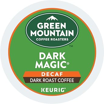 Green Mountain Coffee Dark Magic Decaf Keurig K-Cups Coffee, 12 Count