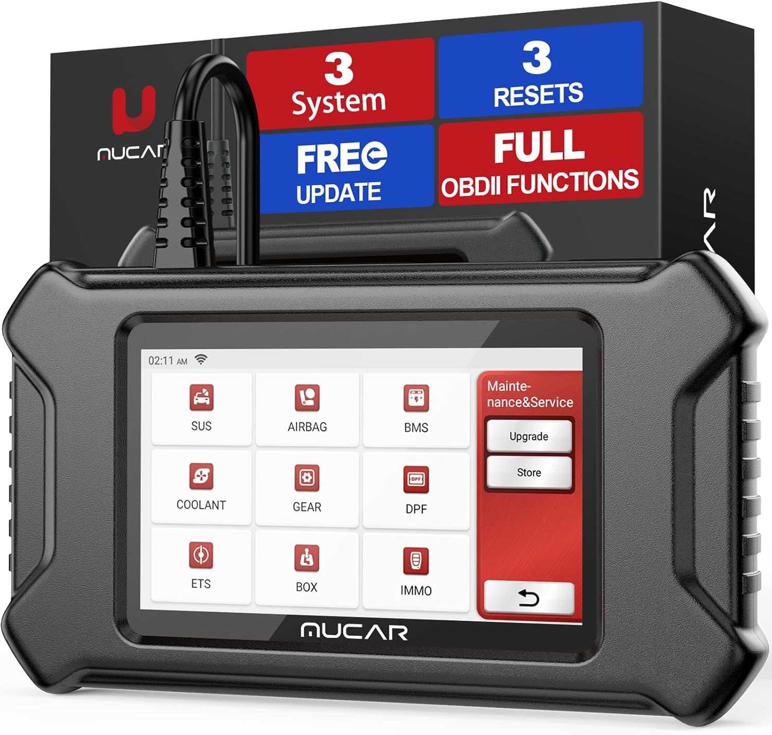 MUCAR CS2 MultiBrand Car Diagnostic Tool, ECM ABS SRS OBD2 Scanner, UK