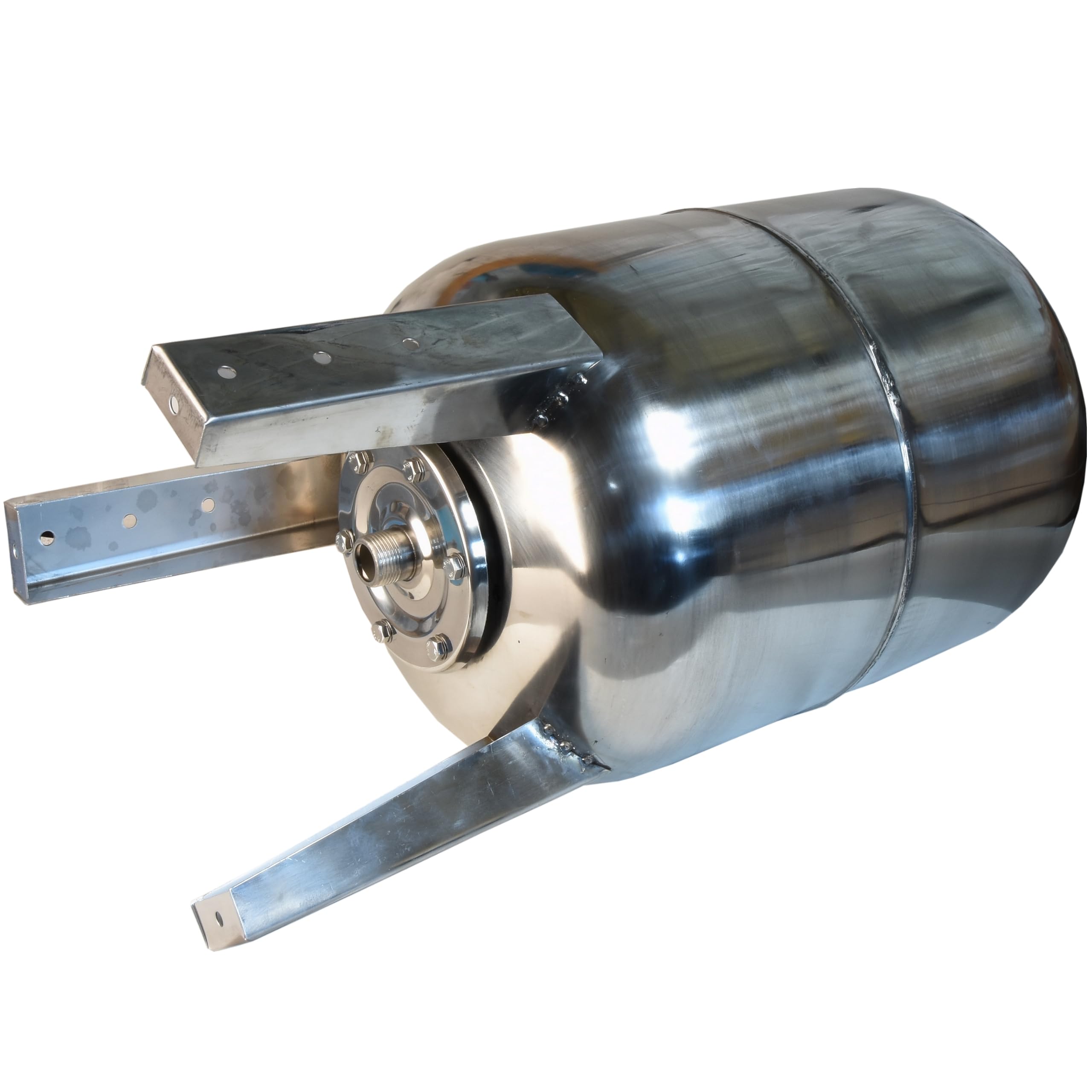 Serbatoio a Pressione 50L - per Impianti Idrici e Sistemi Autoclave - con Membrana EPDM - Vaso di Espansione per Pompa Domestica Pompa per Pozzo - Attacco da 1" - Acciaio INOX - Verticale 50 Litri