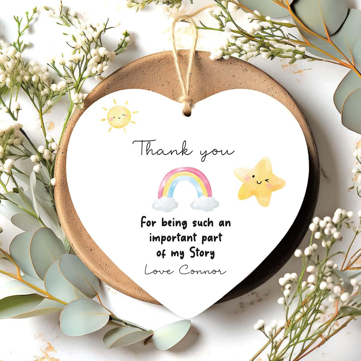 Colourbat Clear Acrylic Thank You For Being Such An Important Part Of My Story, Personalised Teacher Gift, Childminder Gift, Nursery Teacher, Preschool Leaving