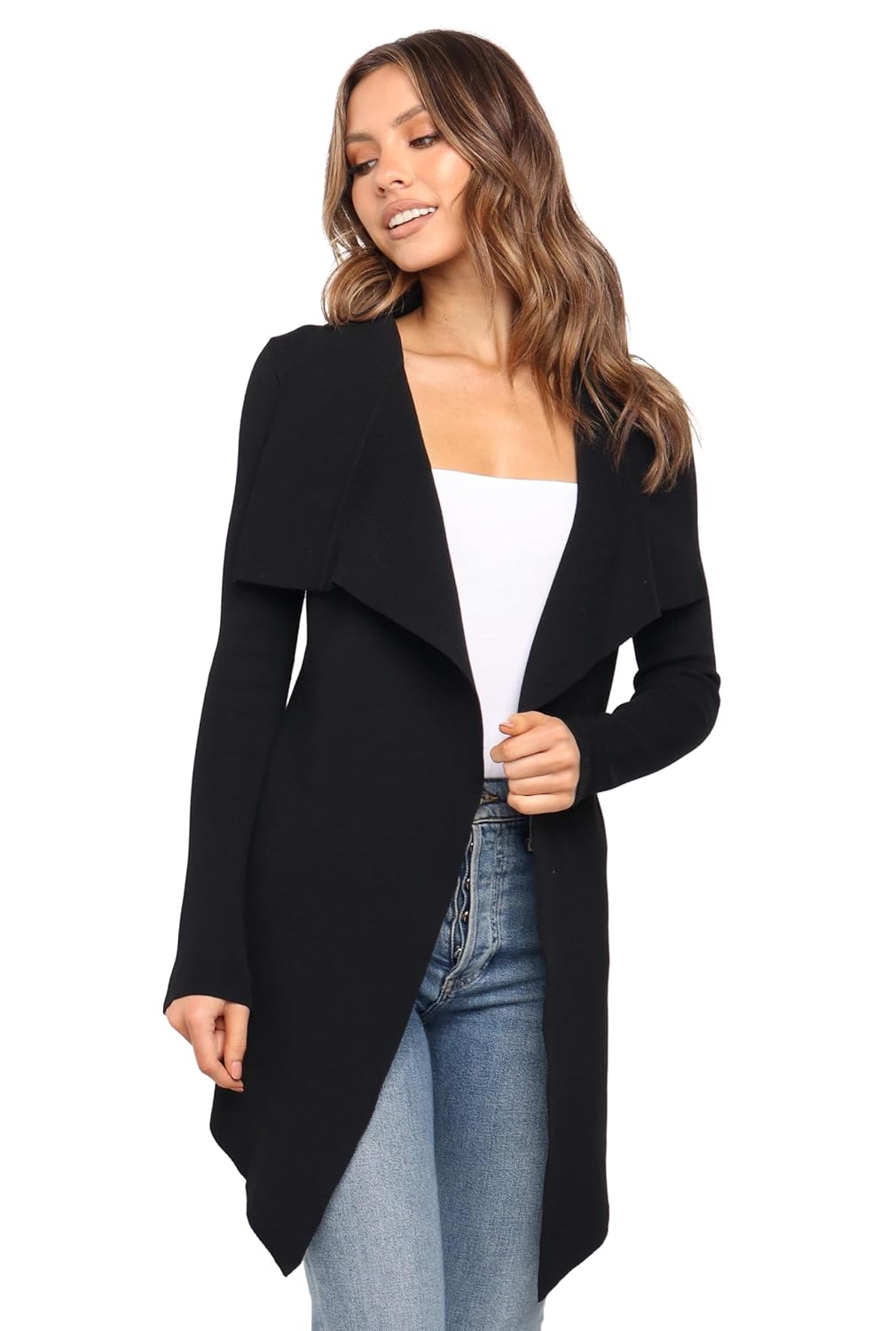 Petal Pup Womens Zimmer Cardigan Black