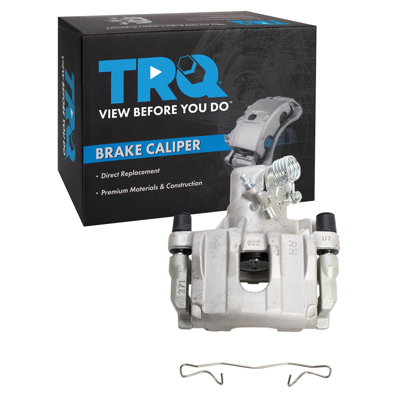 TRQ Rear Right Brake Caliper w/Bracket Passenger Side