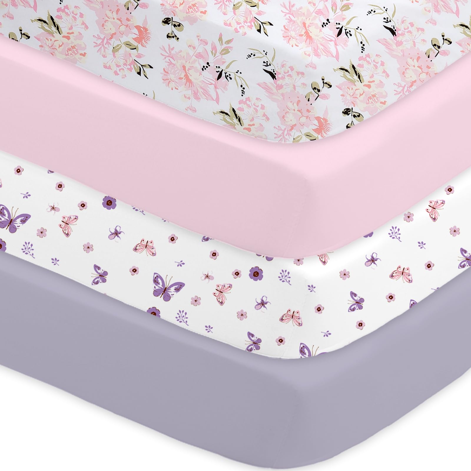 Little Grape Land cot bed sheets 120 x 60 cm fitted 4 Pack