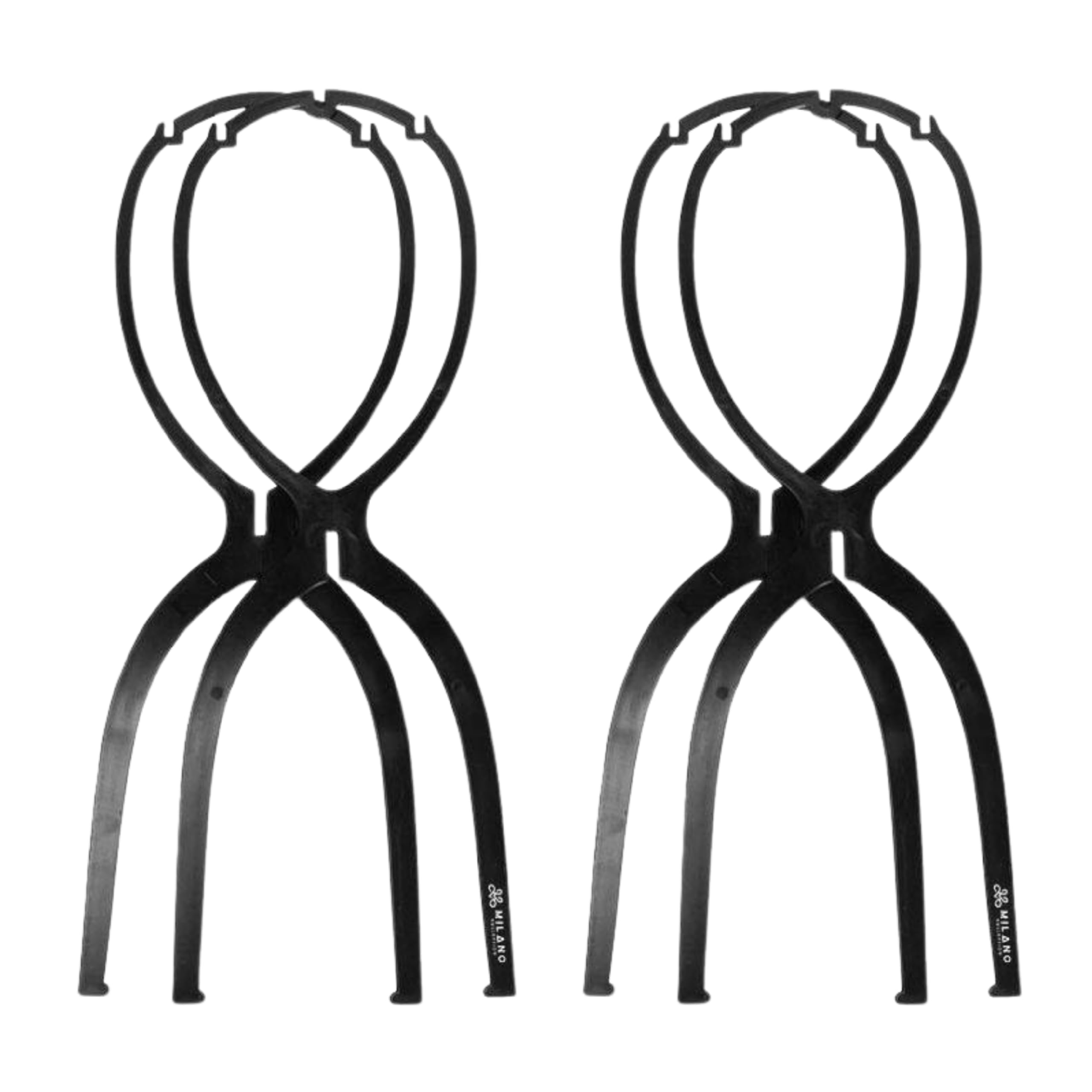 Milano Collapsible Wig Stand for Styling and Storing, Travel Wig Stand, Lightweight and Portable Wig Holder, Reinforced Hair Stand Perfect for Travel