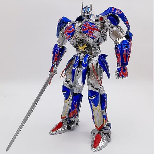 Miniatura 4 de Transformer Toys Optimus Prime Last Knight Leader Class - Figura de acción de 11.8 pulgadas, multicolor