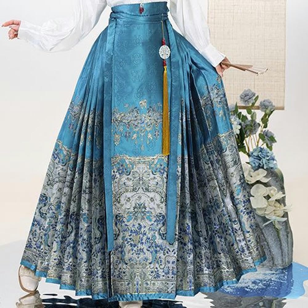 Amazon.co.jp: [REVOYI] 馬面スカート ロリータ セット 国風 織金花 