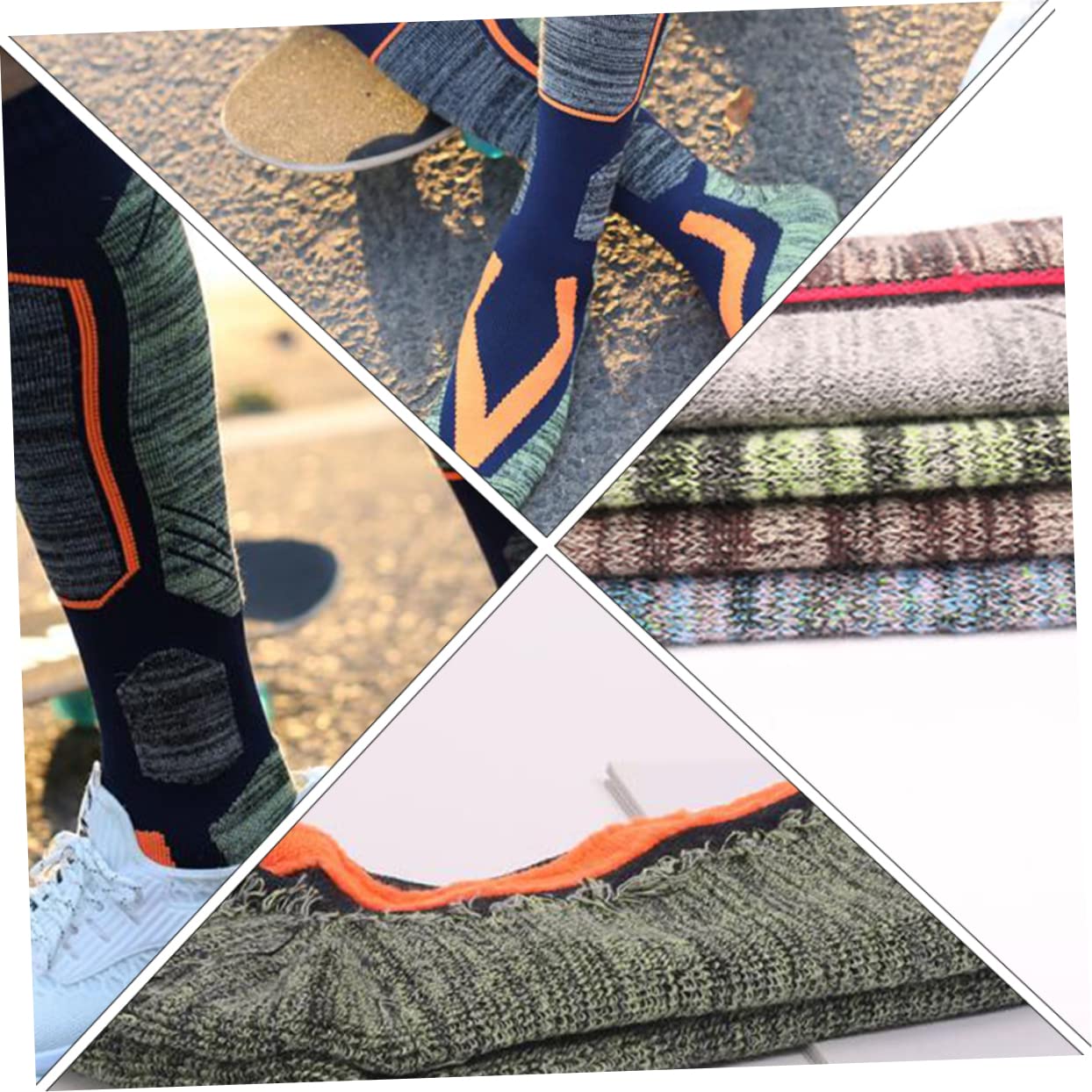 HEALEEP Thickened Outdoor Sports Socks for Skiing Hiking Breathable Ski Socks Warm Knee-high Design for Men and Women for Cold Weather Activities