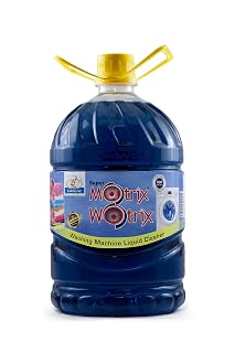 Lakshyraj Quality Products Super Matrix (Motrix) Washing Machine Liquid Detergent - Sea Blue, 5L | Powerful Stain Removal | Gentle on Fabrics | Suitable for Front Load & Top Load Machines