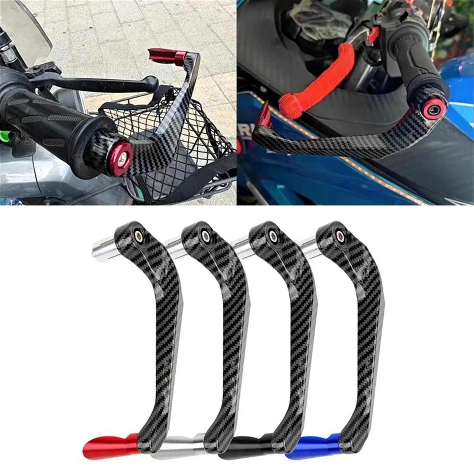 Protector Mano Moto Protector Universal Impermeable Motocicleta | Manillar Palancas Embrague Freno Manillar, Plástico ABS + Aleación Aluminio