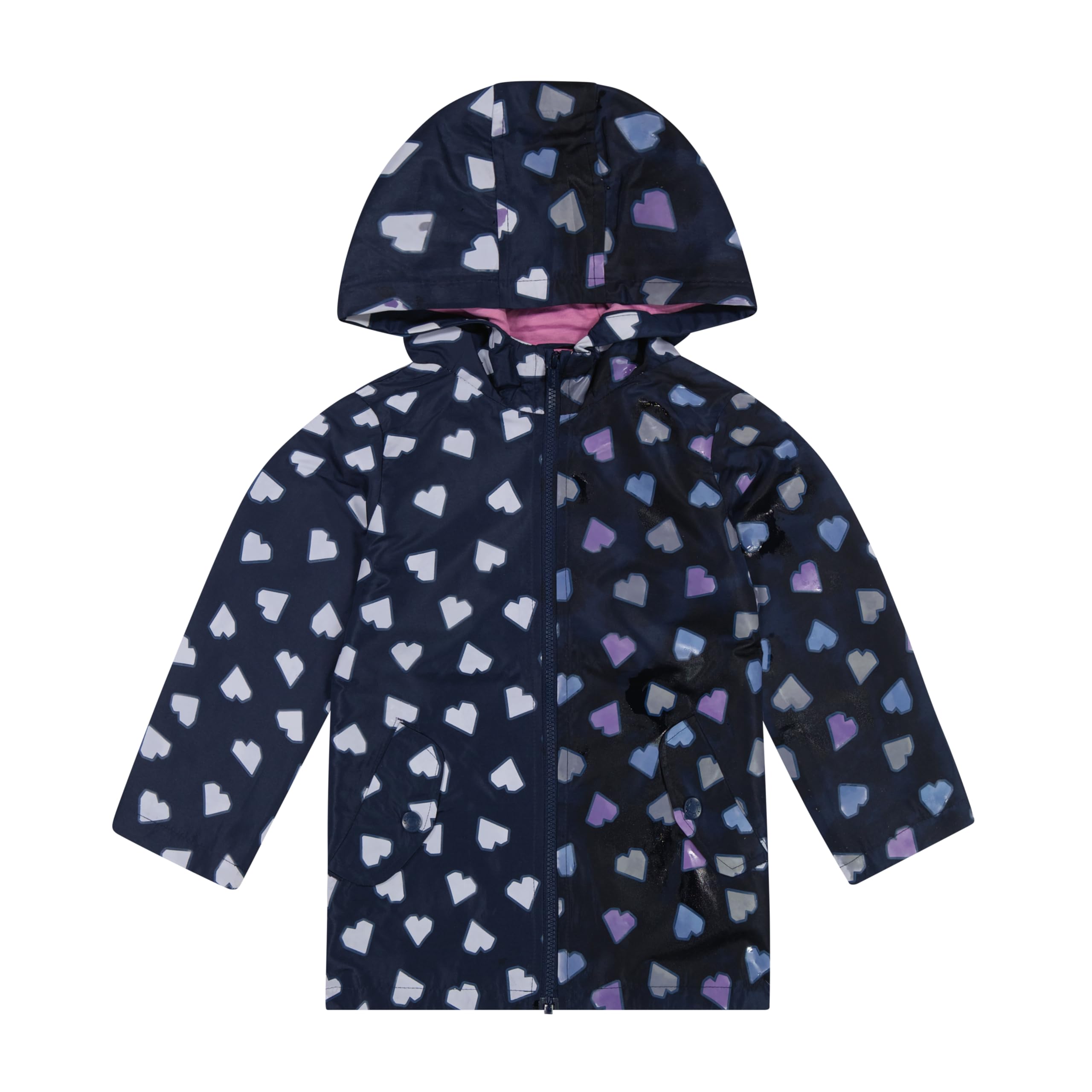 Carter's Toddler &amp; Little Girls' Midweight Fleece Lined Hooded Raincoat Rain Jacket