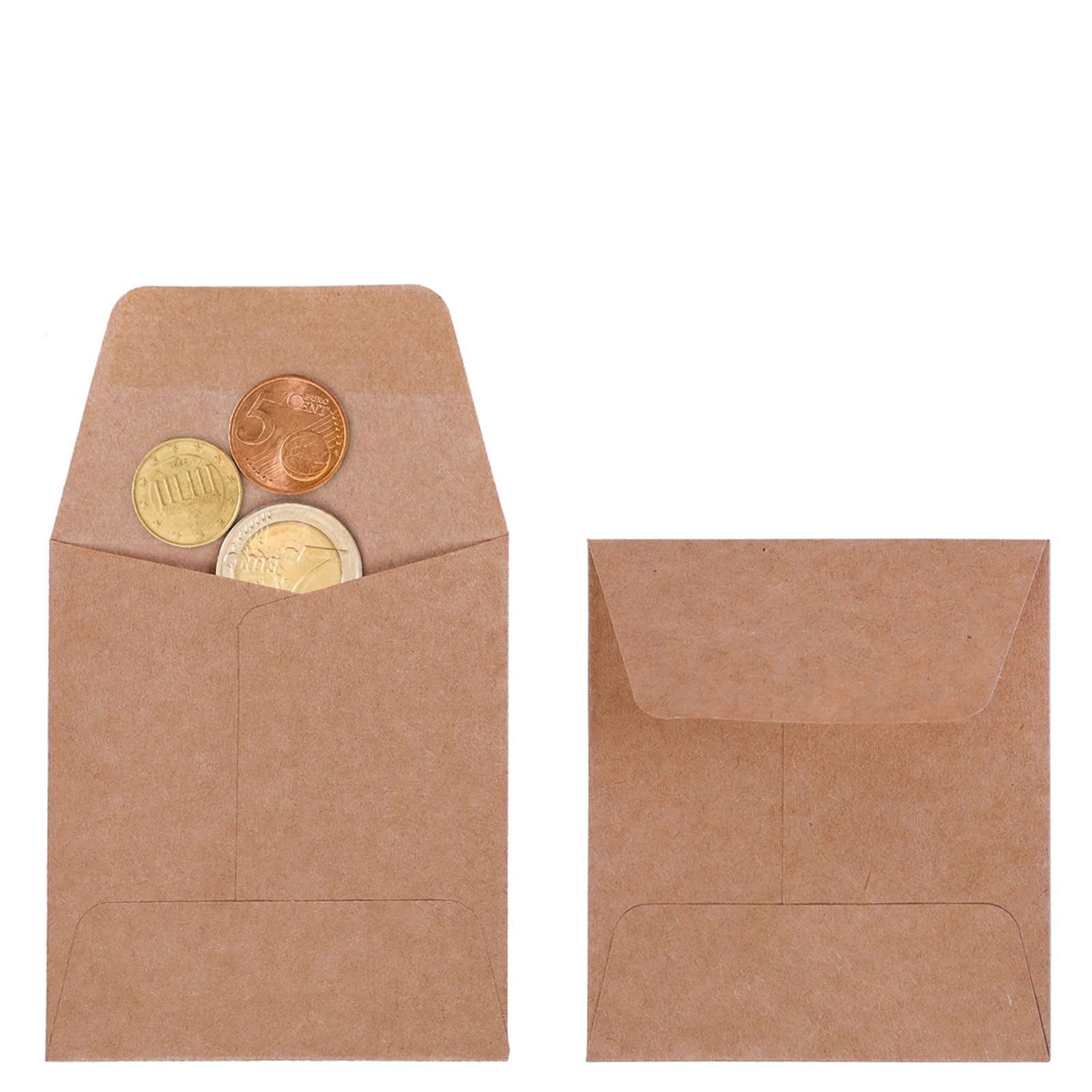 200 Pack Kraft Small Exquisite Coin Envelopes 3-1/6 x 3-1/2 Kraft Seed Envelopes with Self-Adhesive for Garden, Home and Office… (200 pack 3.15 * 3.5)
