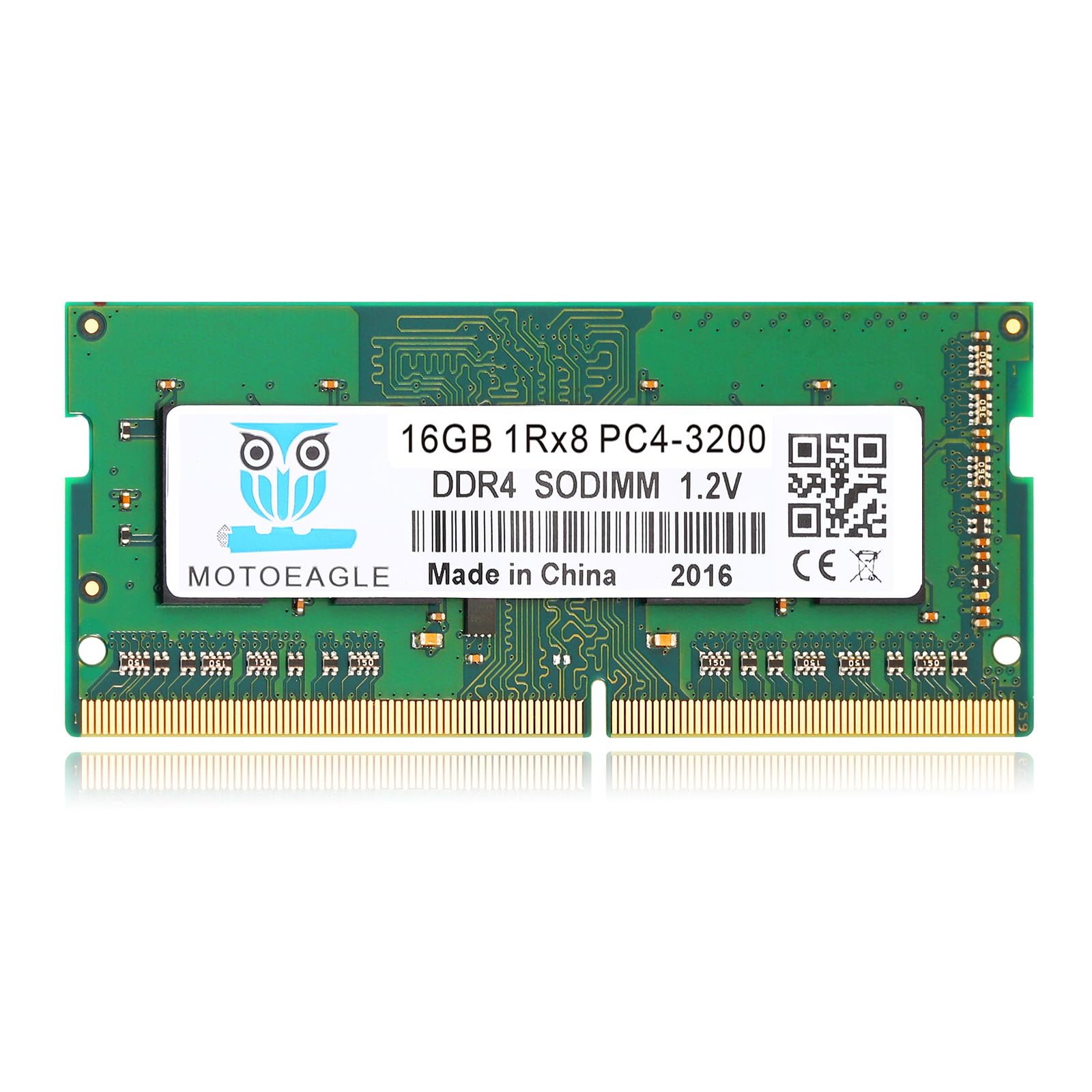 16GB 1RX8 DDR4 3200MHz SODIMM PC4-25600 (PC4-3200AA) CL22 Non-ECC