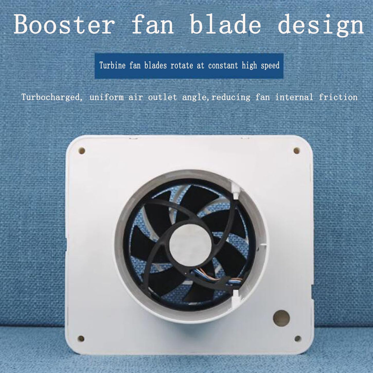 ICEMOB 4''Window Extractor Fan,110V/220V Wall Mount Bathroom Ventilation Fan,Turbine Booster Kitchen Exhaust Fan,DC Frequency Conversion,100M³/H,for Home,Garage