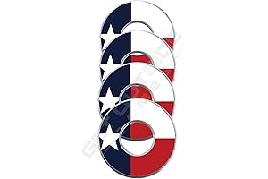 4 Texas Flag VVashers - Washer Toss Washer Board Game Washers