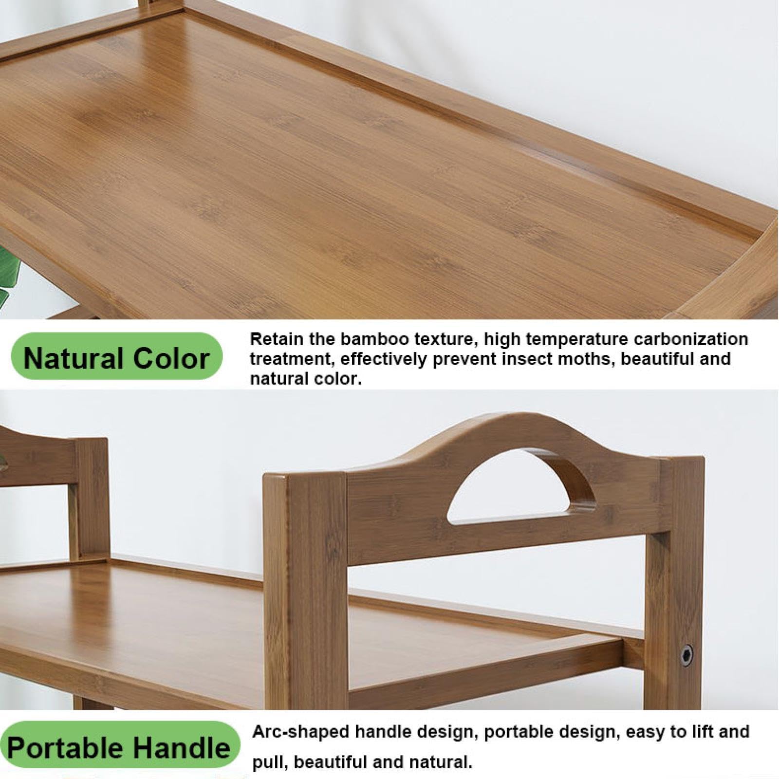 Scarpiera in bambù Aperta, in Legno, per Ingresso, con Design salvaspazio, Perfetta per riporre Le Scarpe in casa. Elegante scarpiera per Ingresso e Armadio.