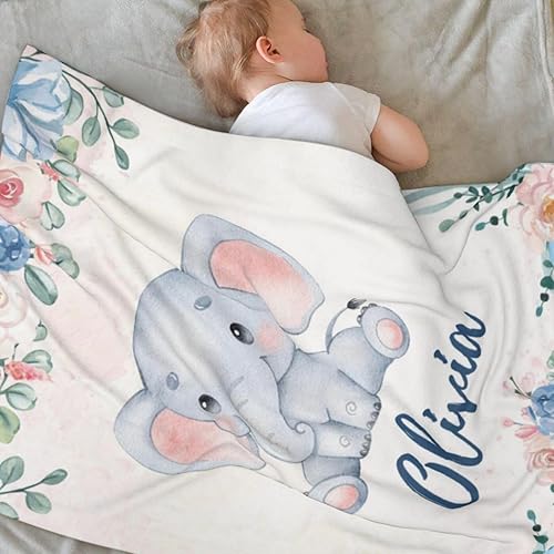 Miniatura 10 de Manta de bebé personalizada con nombre, manta de envolver personalizada con nombre para niñas y niños, recién nacidos, regalos para niños pequeños