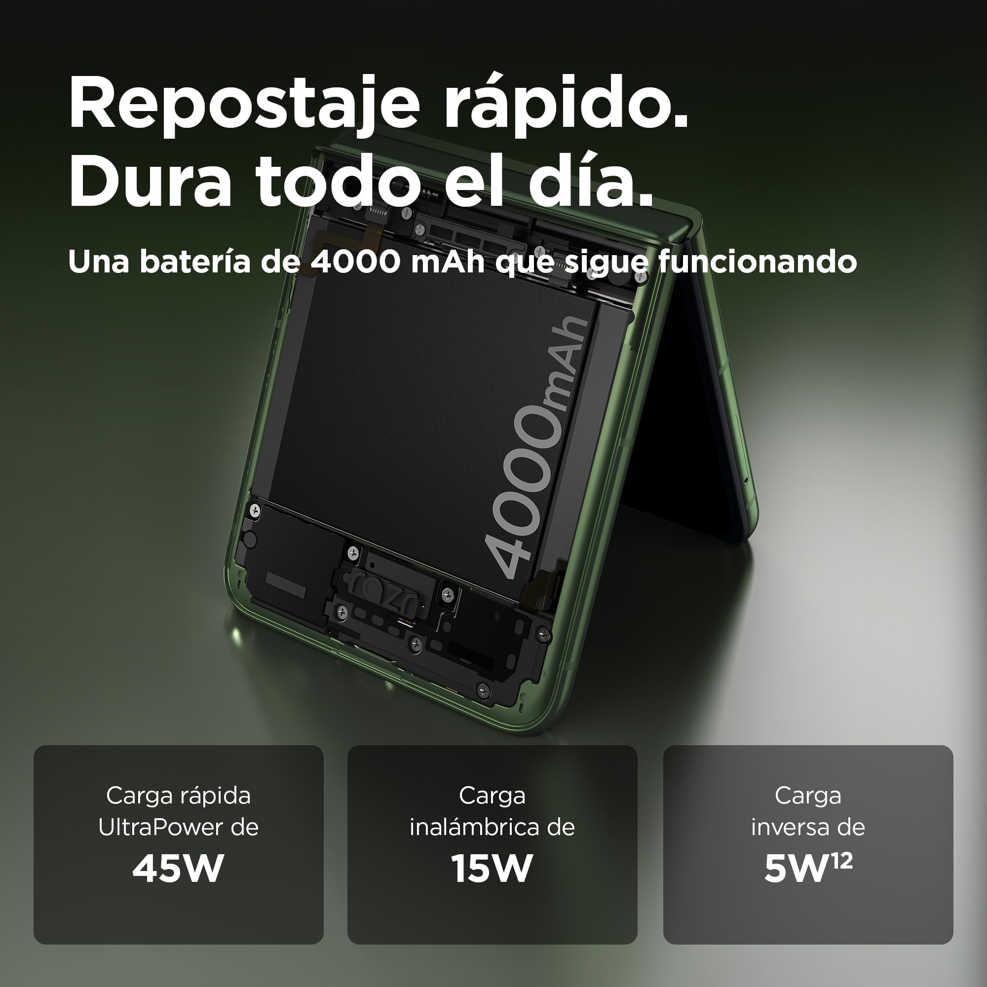 Motorola RAZR 50 Ultra 12/512GB, Garantía 3 años, Pantalla Externa Funcional de 4", diseño Plegable, cámaras de 50 MP con IA, procesador Snapdragon® 8s 3 Gen, Carga TurboPower™ de 68 W, Dual SIM