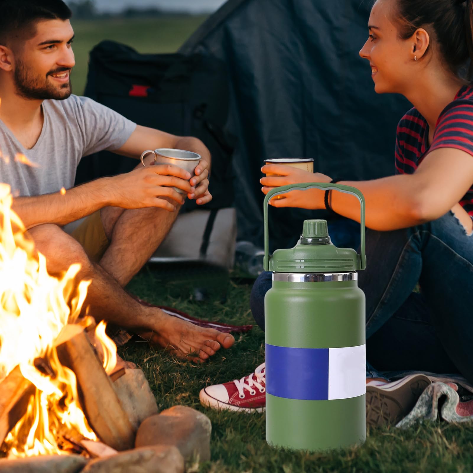 Edelstahl Wasserflaschen 4 Liter Vakuum Isolierbehälter | Isolierte Edelstahl Trinkflasche Für Die Nutzung Im Fitnessstudio, Beim Wandern, In Der Schule, Auf Reisen, Beim Camping,