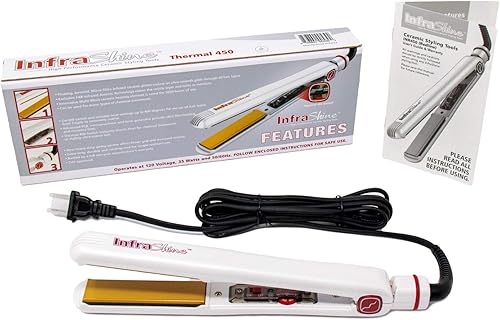 Miniatura 8 de Redline Professional Plancha plana de 1 pulgada, alisador de pelo blanco