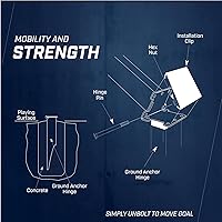 Vista 6 de Goalsetter Baloncesto ajustable en el suelo