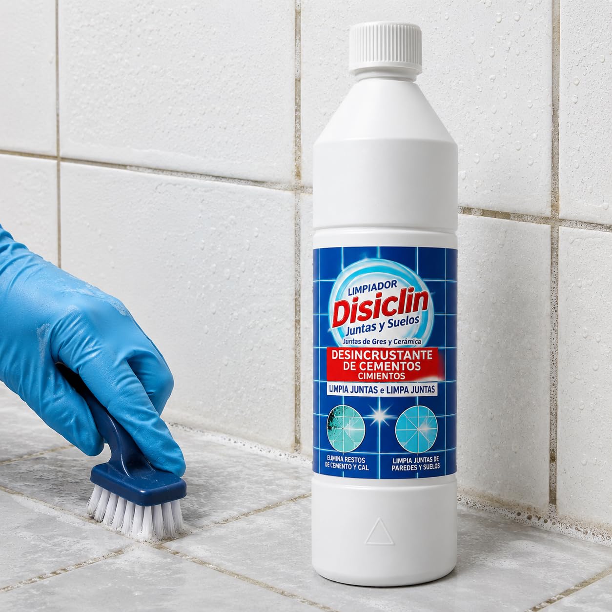 RASMACOR | Disclin Limpia Juntas y Quitacementos 750 ml | Pack 12 Unidades | Limpiador para Juntas de Gres y Cerámica