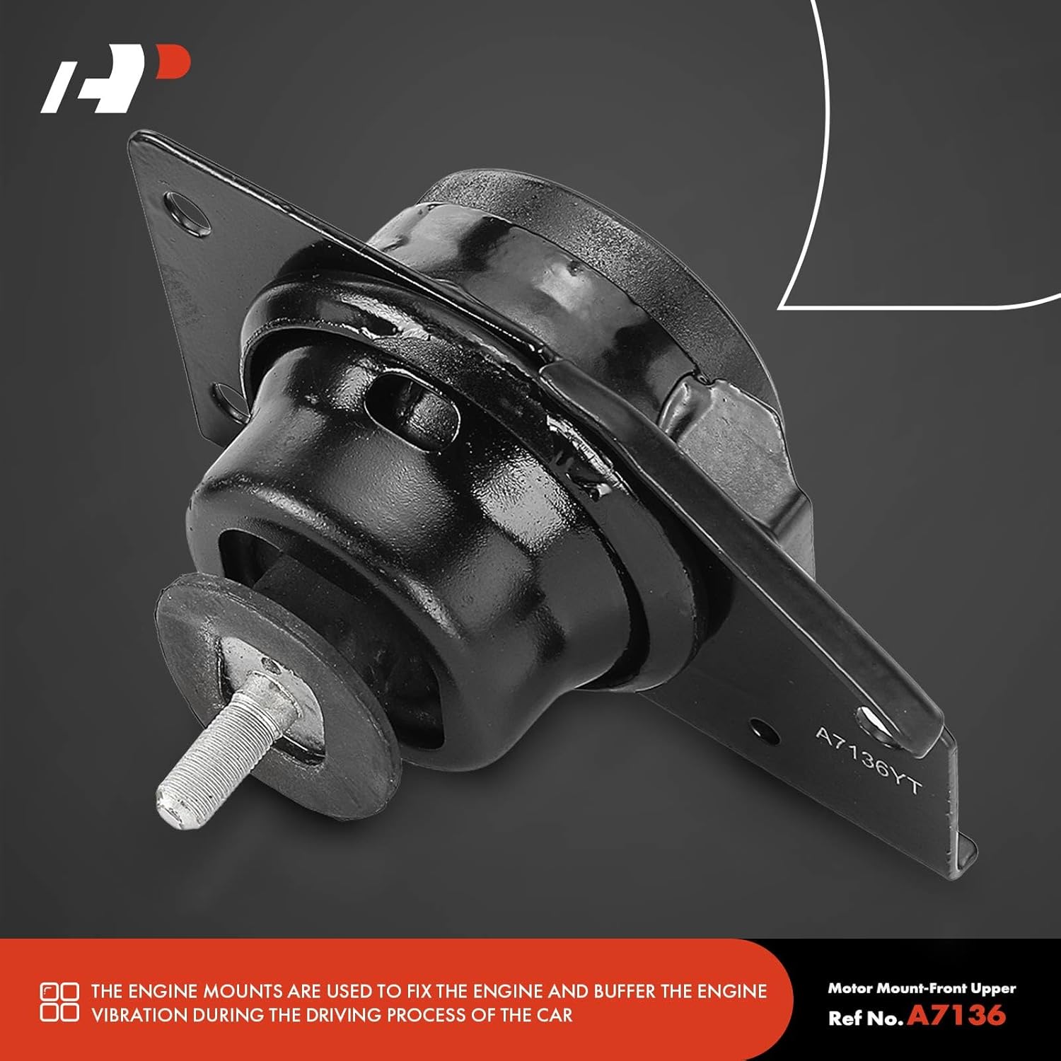 A-Premium 2PCS Engine Motor Mount and Transmission Mount Kit Compatible with Hyundai Accent 2006-2011 & Kia Rio 2006-2011, Rio5 2006-2011, 1.6L, Automatic Transmission, Replace# 218301G050, 218301G200