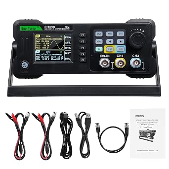 YERTAI ET3320C Signal Function Generator, 20MHz DDS Arbitrary Waveform Frequency Counter Machine with USB Communication,Dual Channels