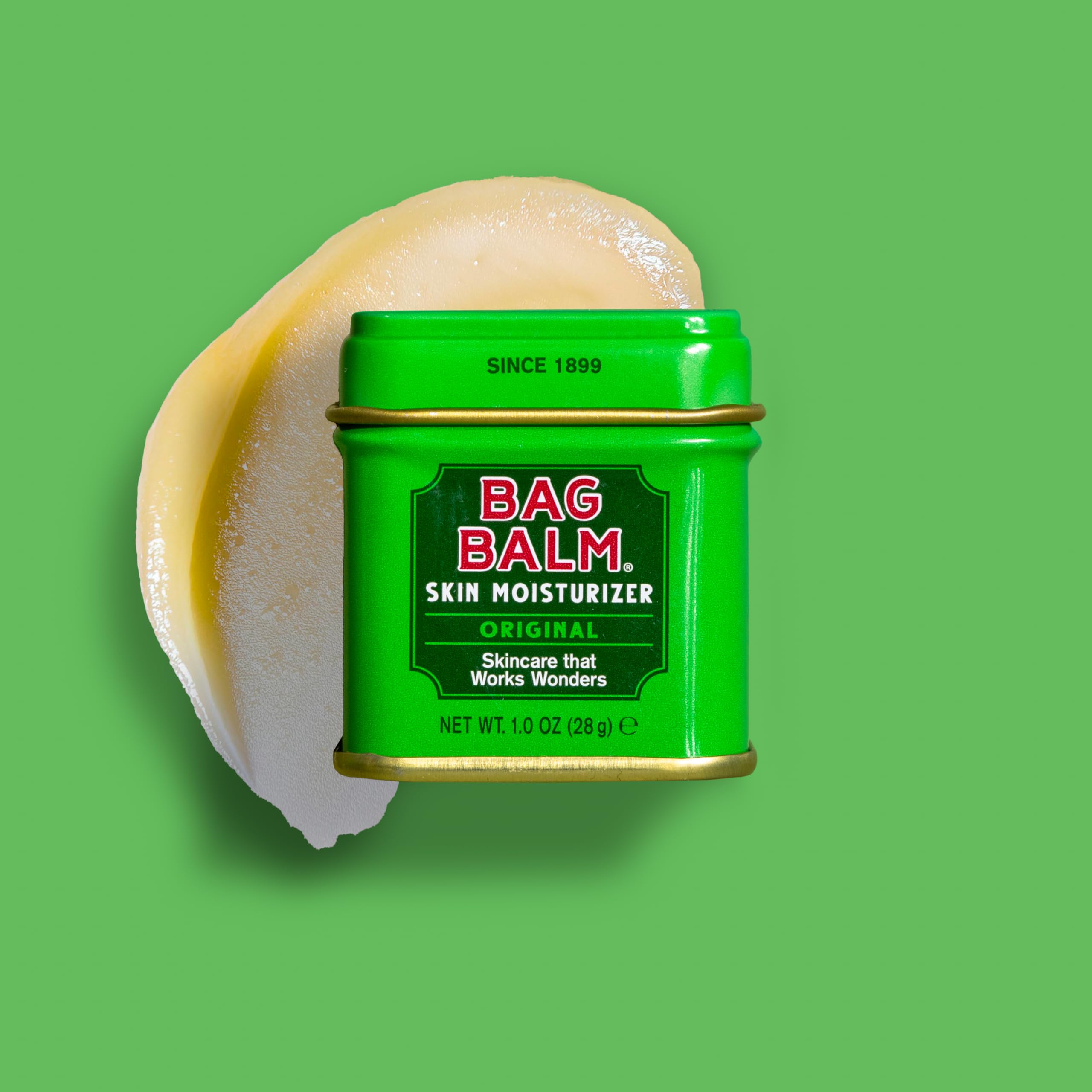 Bag Balm Original Skin Moisturiser with Lanolin |All-Purpose Hydrating Balm for Dry, Chafed Skin | Soothes Cracked Hands, Split Heels & Cuticles | Paraben-Free (28g)