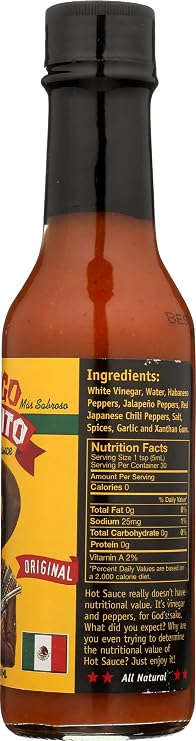 Gringo Bandito, Hot Sauce, 5 Ounce