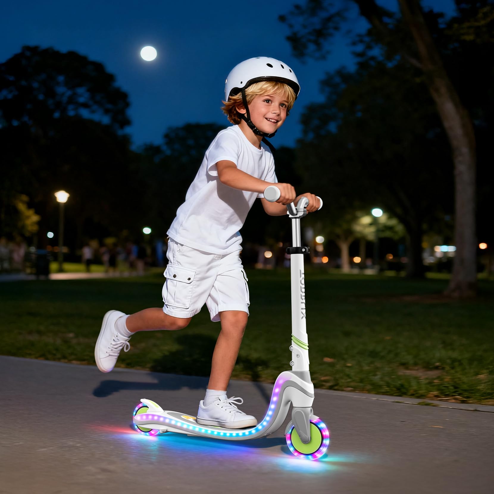 Scooter for Kids Ages 3-12 TONBUX 2 Wheel Kids Scooter with Light Up Wheels & Stem & Deck, 3 Adjustable Height Handle - Image 7