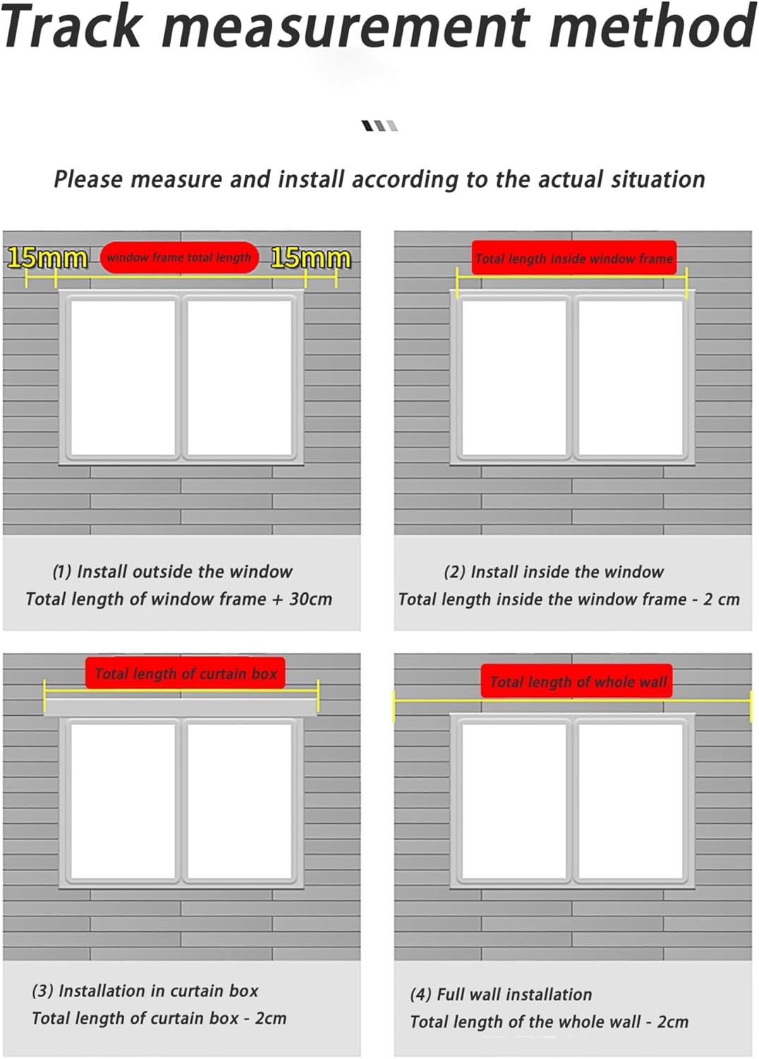Single Tracks, Ceiling Track, Ceiling Or Wall Mounting Heavy-Duty Rails For Living Room Bedroom Room Divider(Side mount,200cm/78.37'')