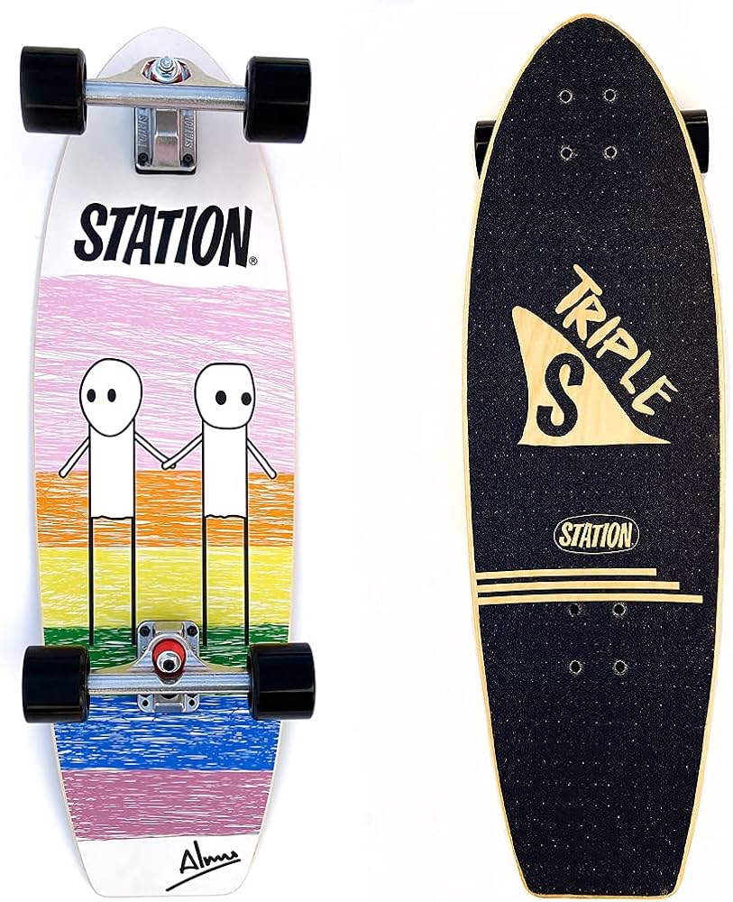Surfskate 32 Pulgadas STATION Triple S (Little Men) : Amazon.es