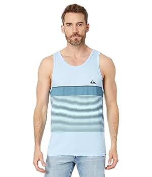 Quiksilver Men's Tijuana Tank Tee Shirt, Clear Sky Heather