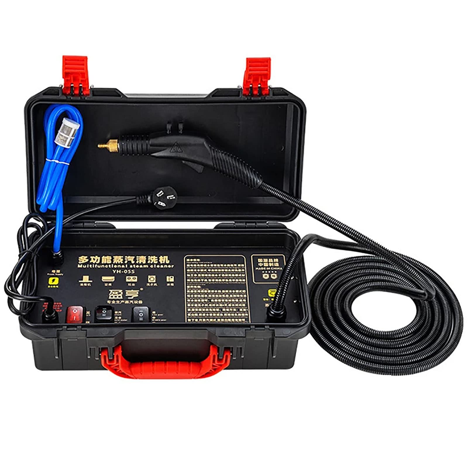 High Pressure Steam Cleaner, 3000W Handheld High Temp Portable Cleaning Machine for Heavy oils and Heavy Stains