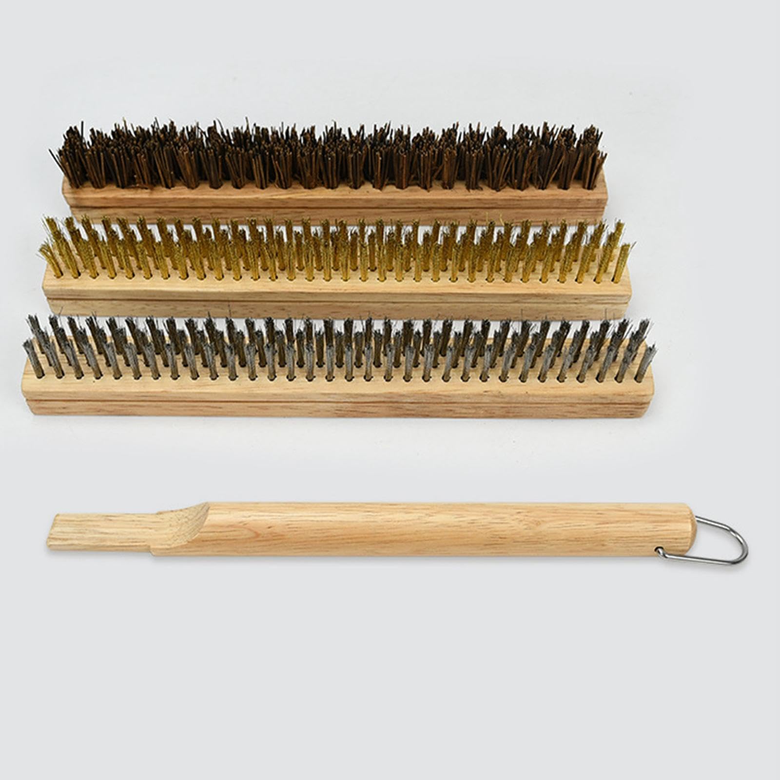 MERISHOPP Pizza Oven Brush Detachable Pizza Stone Brush for Campings Barbecue Outdoors D - Image 4 thumbnail