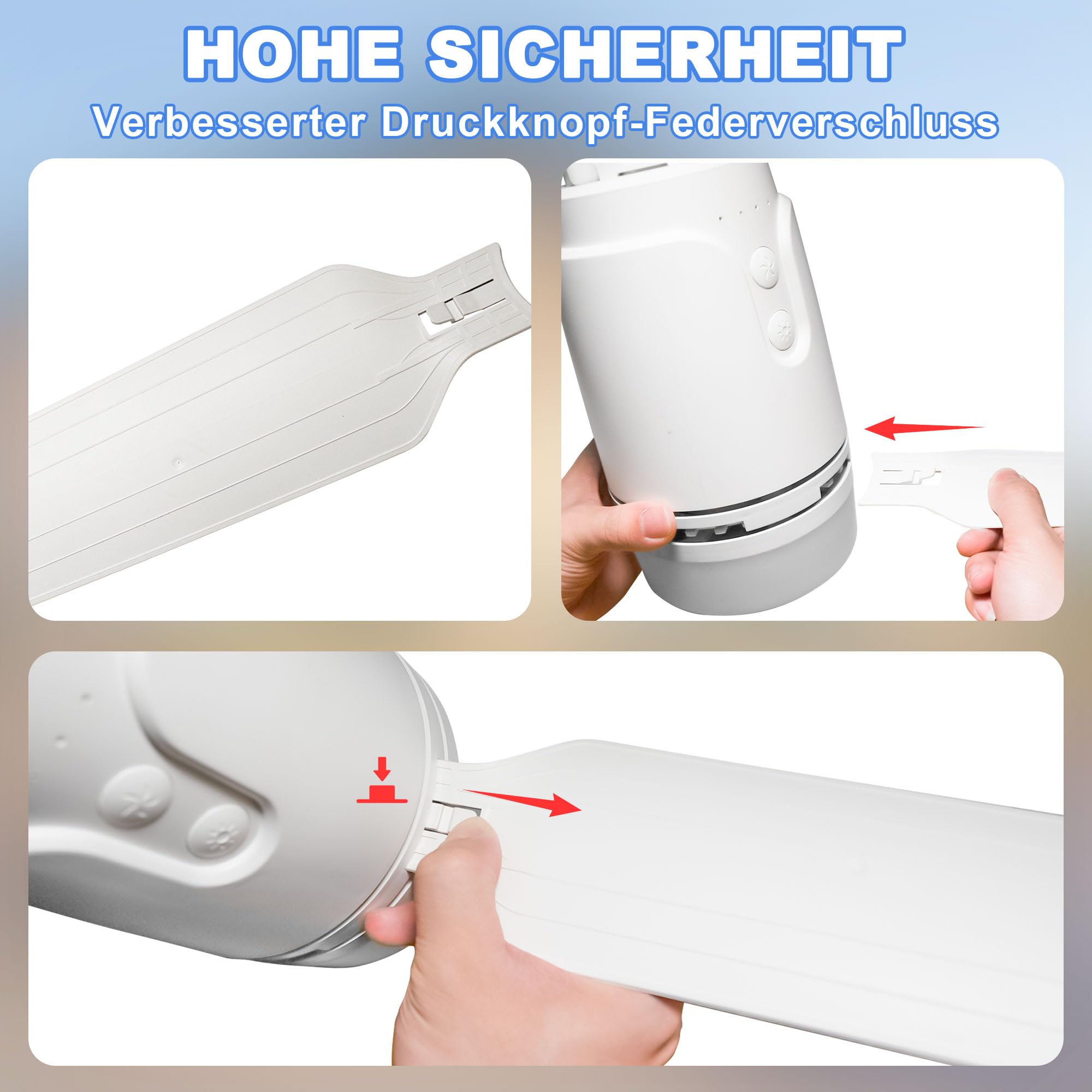 SHUNLEE 80CM Deckenventilator Outdoor mit Beleuchtung und Stecker | Fernbedienung und Leise, Mobiler Ventilator Lampe für Terrasse, Ceiling, Pavillon, Wohnzimmer