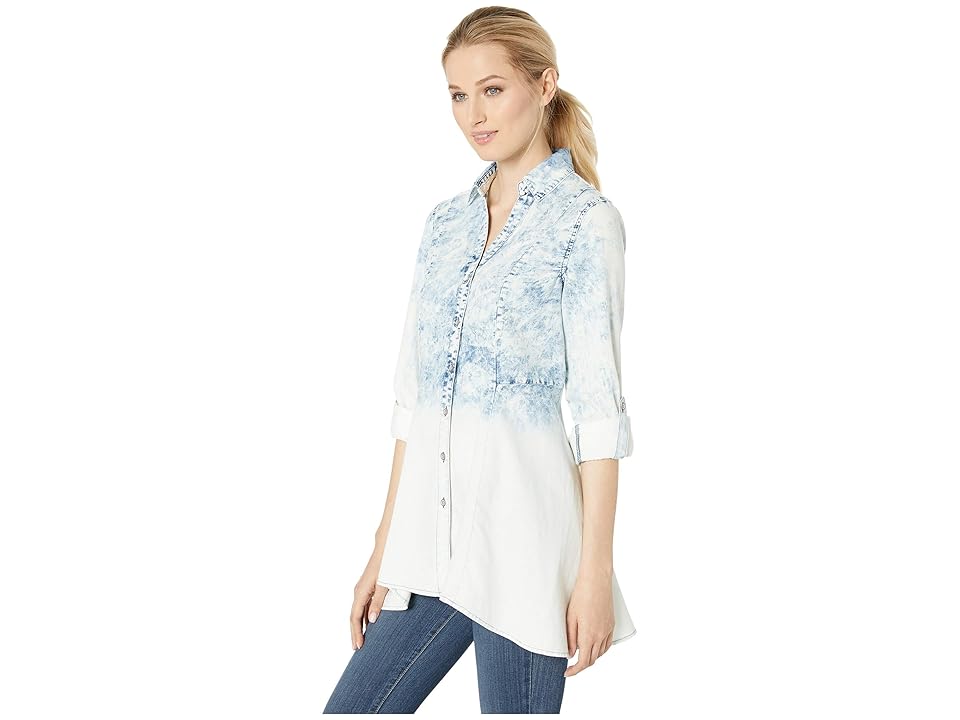 

Vintage America Tunic Top (Acid Wash) Women's Clothing, Blue