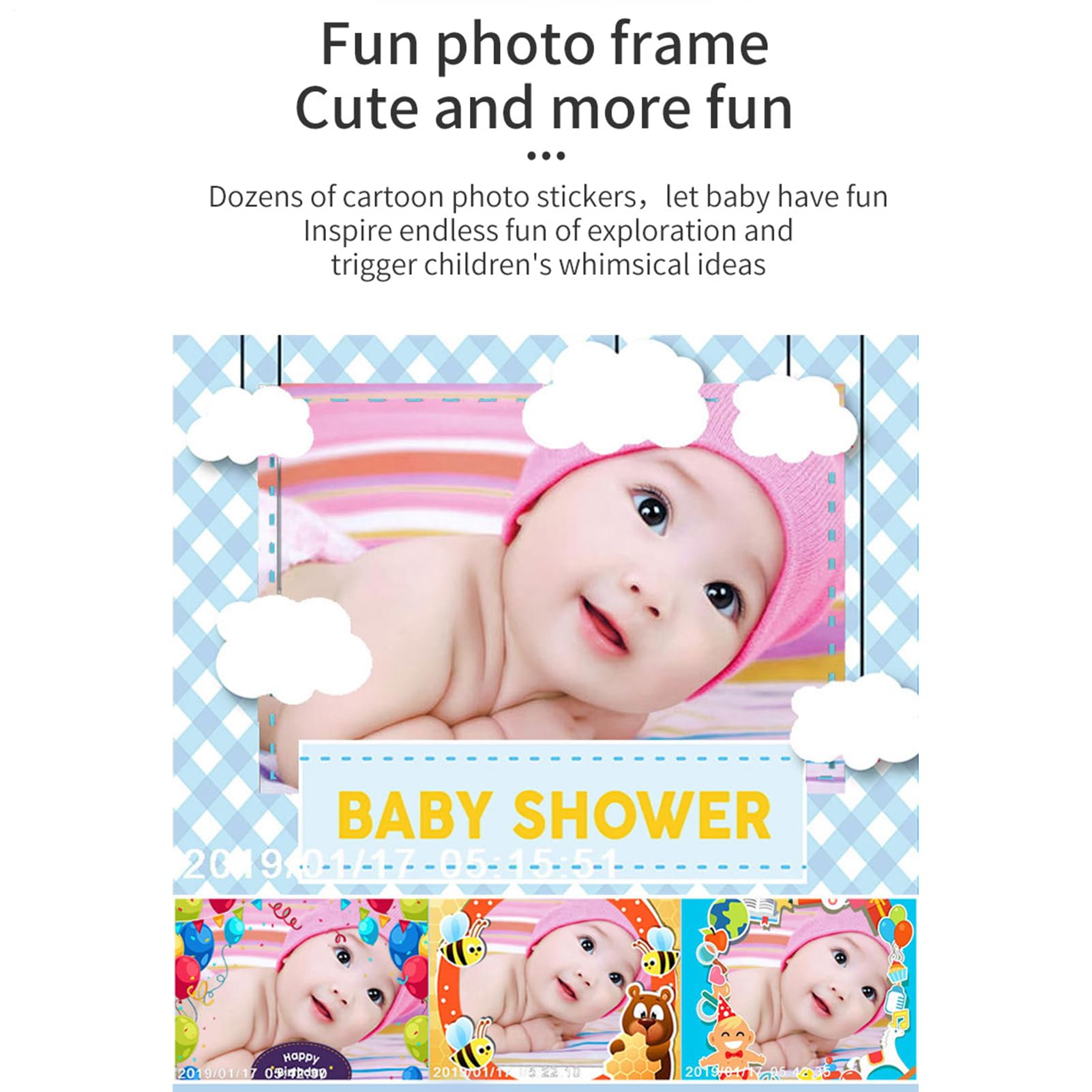 Digital Camera for Kids - Funny HD Portable Toys,Children Travel Camera Toy,for Birthday Christmas Vlogging Learning Play Daily Travel Party Gathering Adventure — view 4