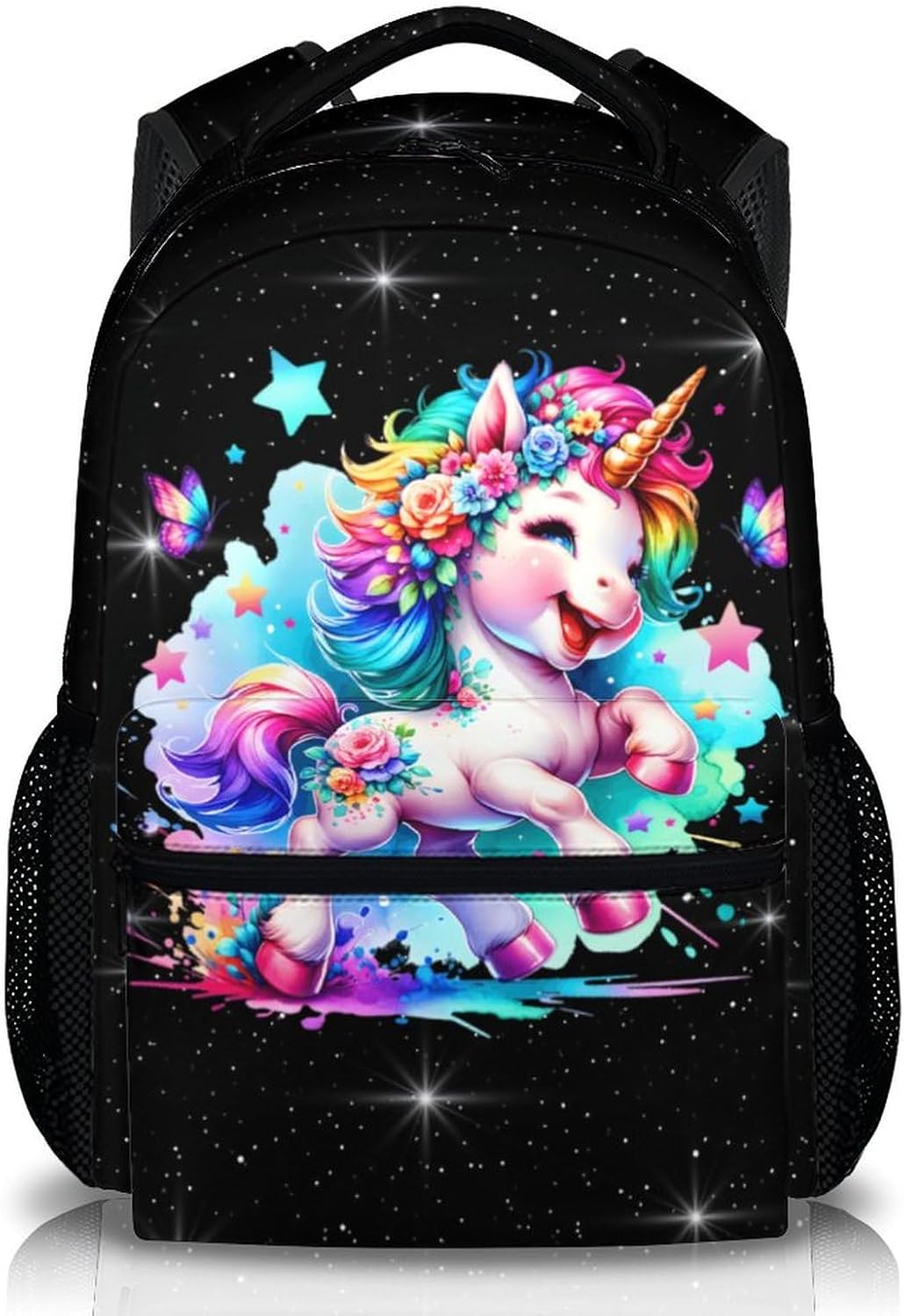 Girls Backpack, Unicorn Backpacks for Girl 6-8, 17 Inches Bookbag Gift for Toddler Children Kids, School Supplies for Preschool Primary Middle
