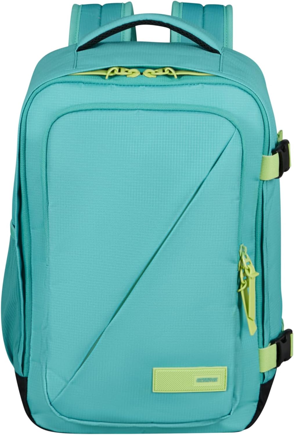 American Tourister Take2Cabin Ryanair Cabin Bag, 25 x 20 x 40 cm, 24 L, 0.50 kg, Hand Luggage, Aeroplane Backpack S Underseater, Turquoise/Green (Dusty Turquoise/Lime), Turquoise/Green (Dusty,