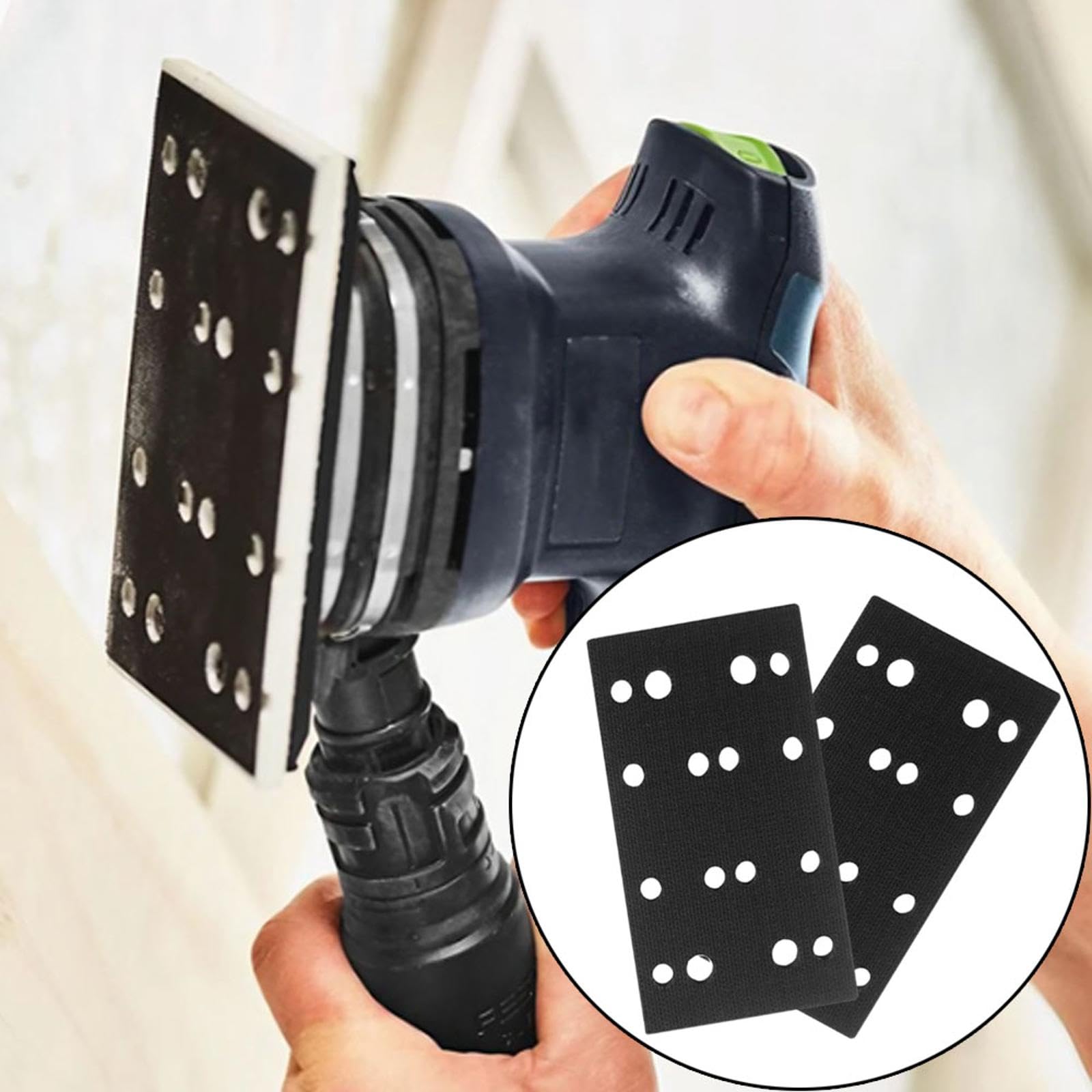 4 almohadillas de espuma para lijadora compatible con lijadoras Festool RTS 400, RS 400, RTSC 400