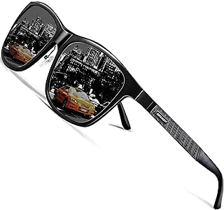 ROCKNIGHT HD Polarized Driving Sunglasses UV400 Protection Lightweight Al-Mg Metal Frame Outdoor Casual 60mm