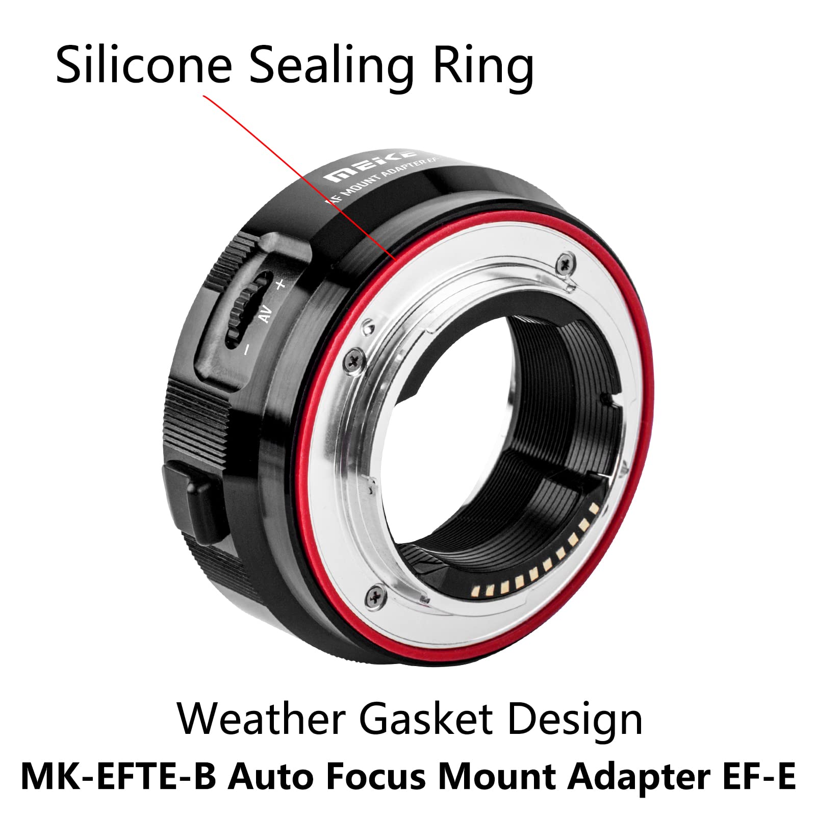 Meike MK-EFTE-B Adaptador de montaje automático para lentes Canon EF/EF-S a cámaras Sony E Mount A7SII A7 A6000 A6500 A7SIII A9