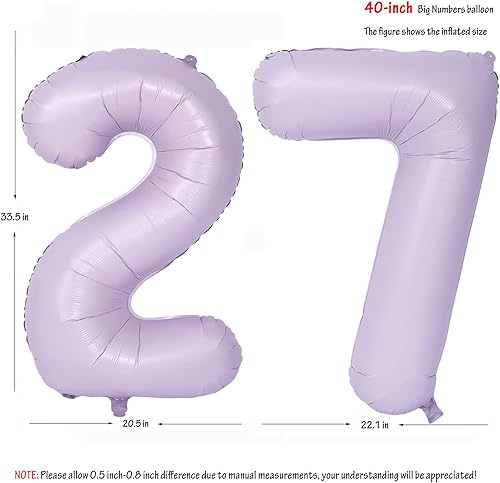 Vista 90 de 40" Macaron purple Number Balloons Helium Foil Mylar Balloon Birthday Party banquet Decoration 9