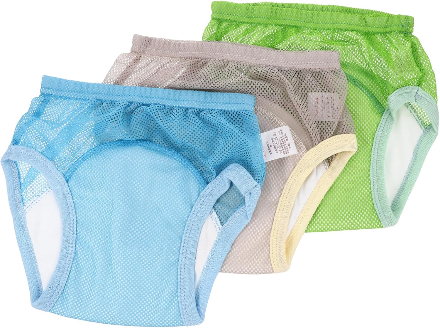 3pcs Boy Girl Potty Training Pants for Boys Breathable Cotton Diaper Pants Elastic Waistband Portable Girl Potty Newborn to