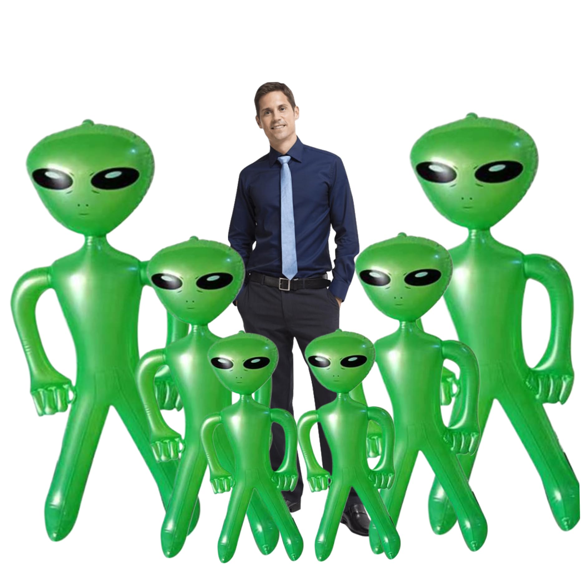 Alien gonflable grande taille pour décorer rapidement une salle d'Halloween